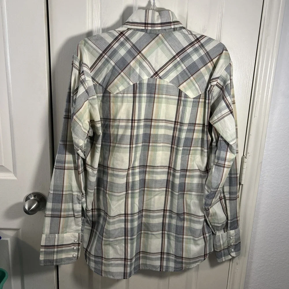 Vintage 70s/80s‎ Levi's Pearl Snap Button Up Western Shirt Size Large